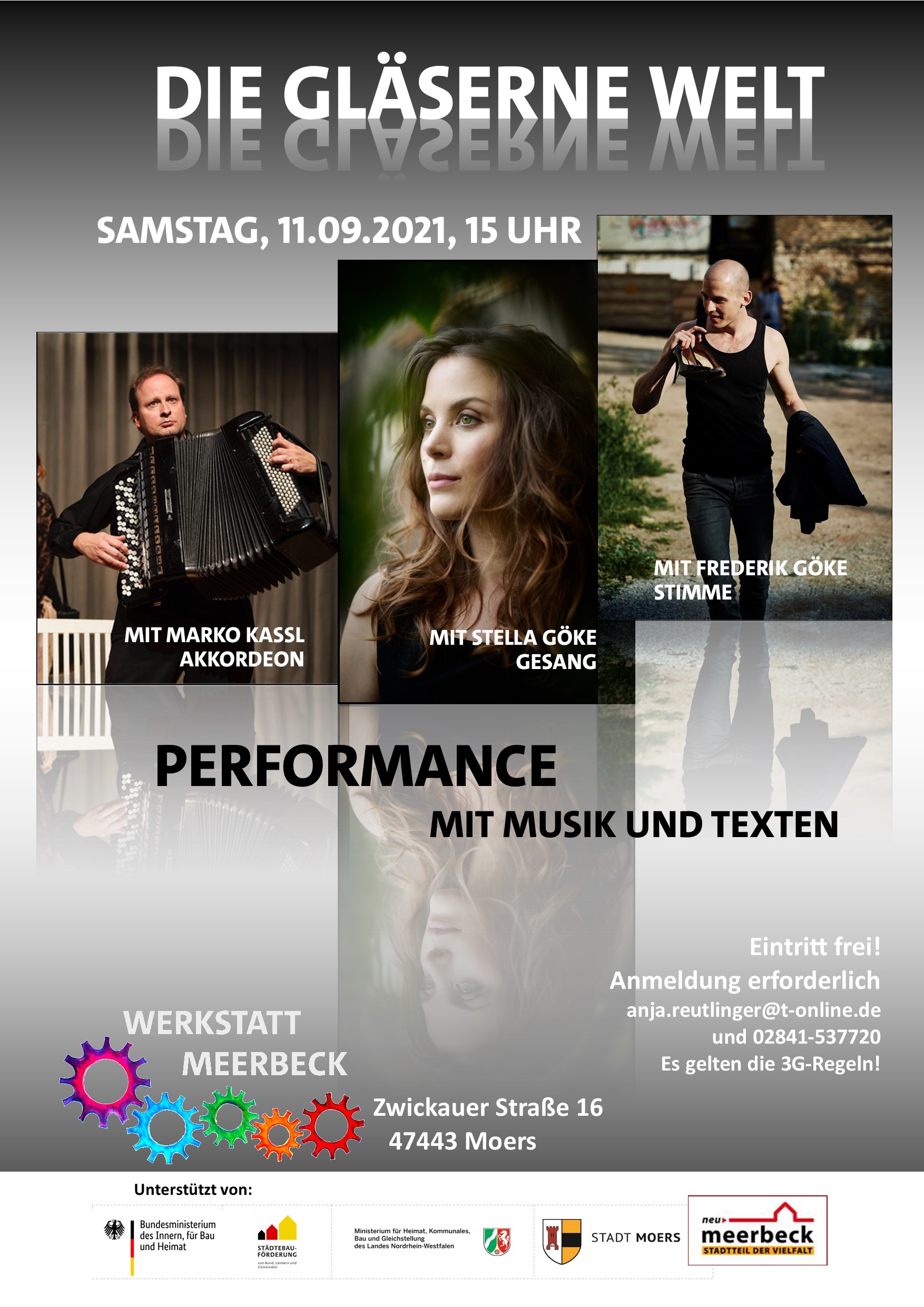 Die Gläserne Welt - Performance mit Texten und Musik