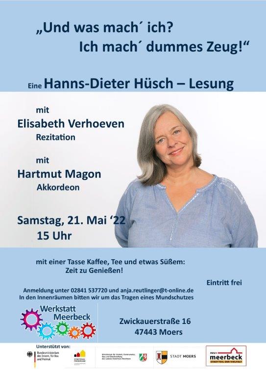 Hüsch-Lesung mit Elisabeth Verhoeven und Hartmut Magon
