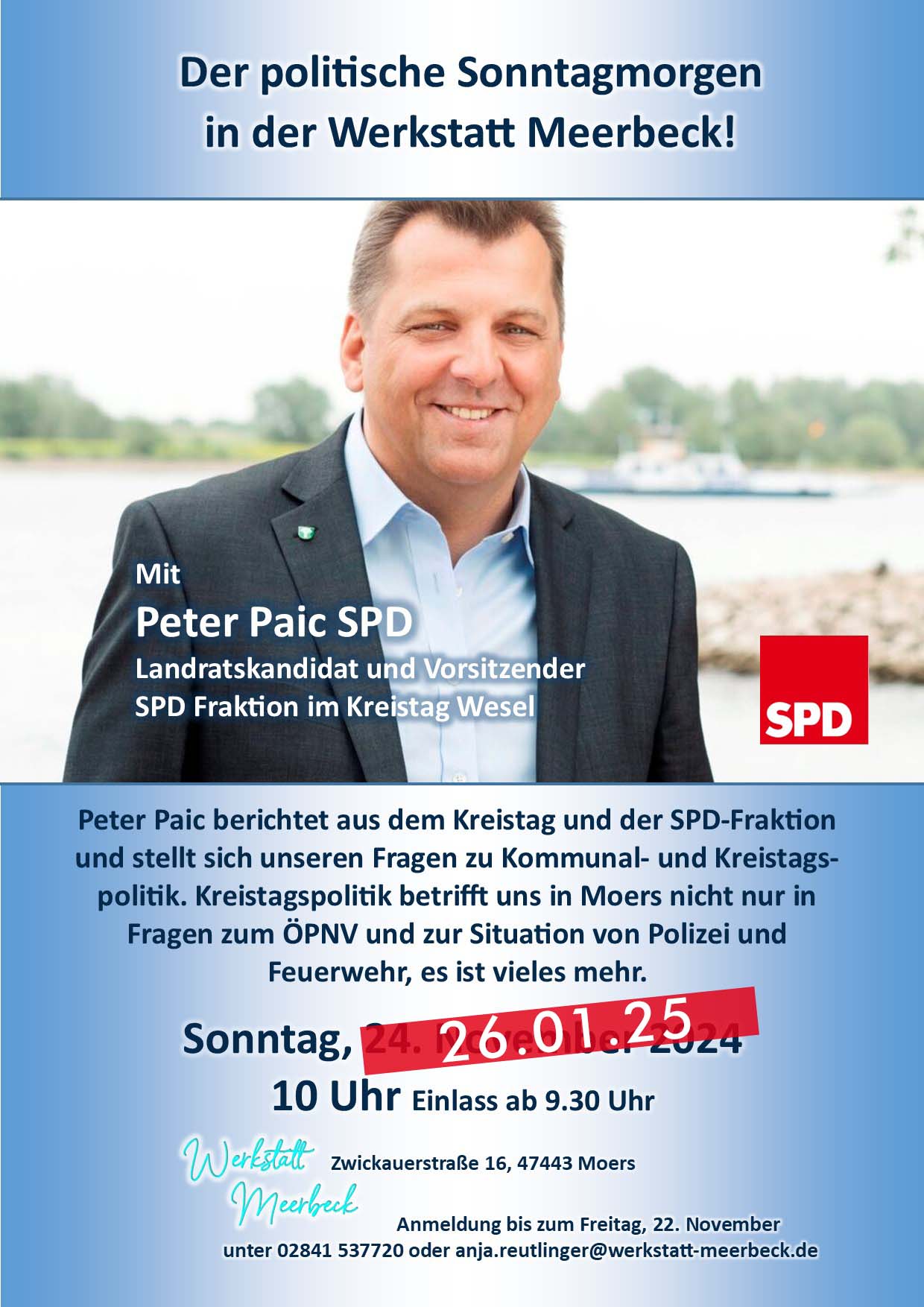 Plakat der politische Sonntagmorgen mit Peter Paic